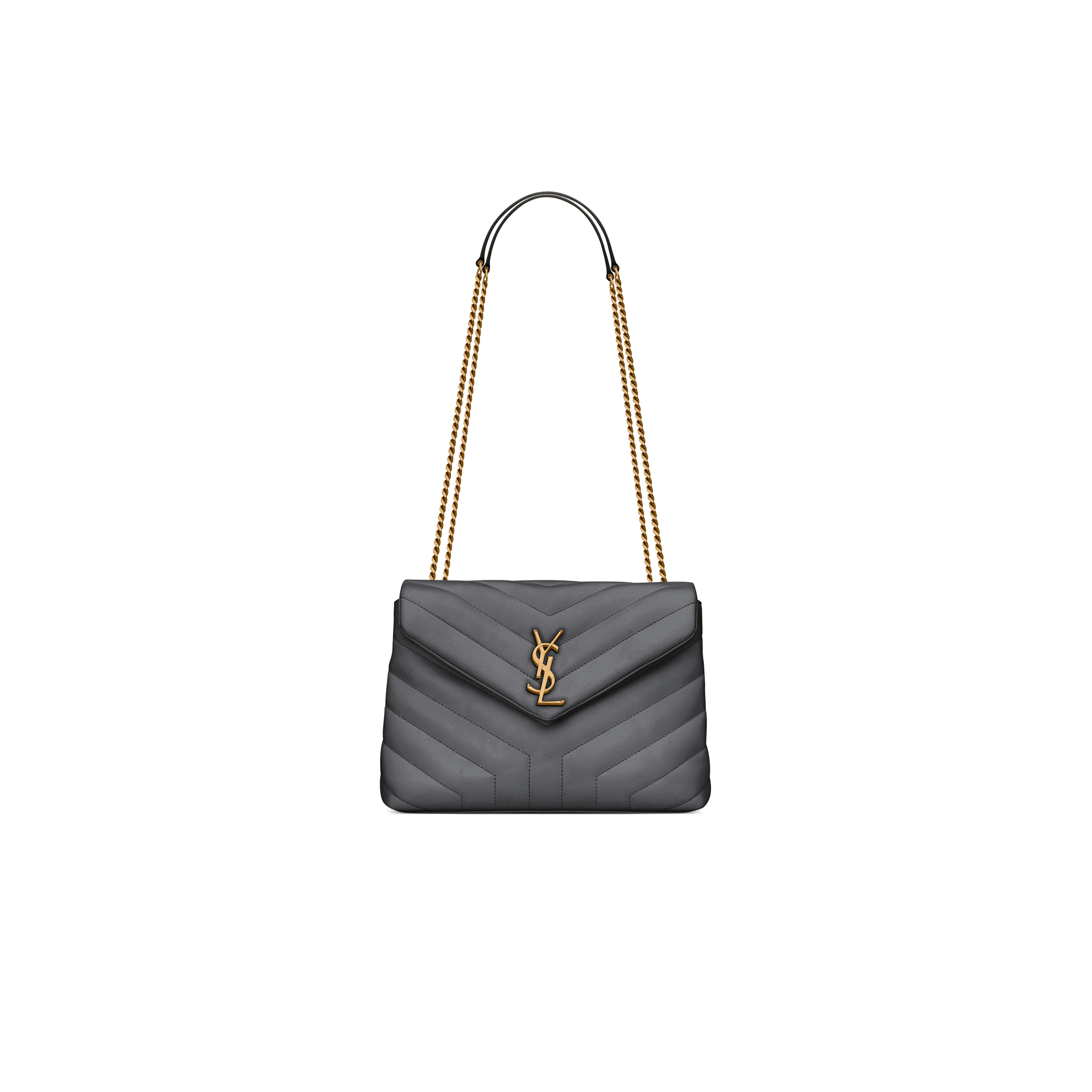 YSL LOULOU SMALL IN QUILTED LEATHER 494699DV7271112 (23*17*9cm)